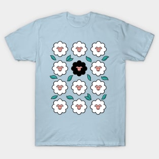 FLOWER BLACK SHEEP T-Shirt